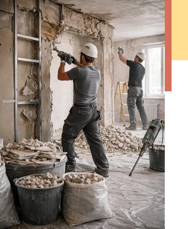 Демонтажные работы в Саяногорске от 2766 руб. — услуги и цена под ключ | ОТДЕЛОЧНИК-Снг