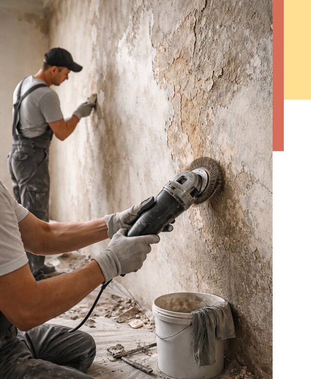 Снятие и удаление краски со стен в Саяногорске от 2151 руб. — ОТДЕЛОЧНИК-Снг