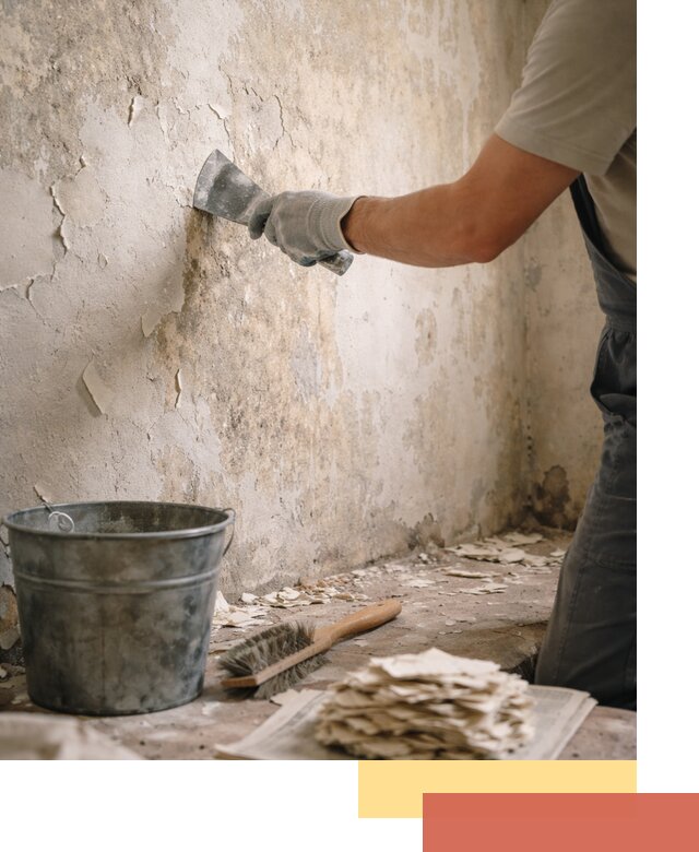 Удаление старой краски со стен в Саяногорске качественно и быстро