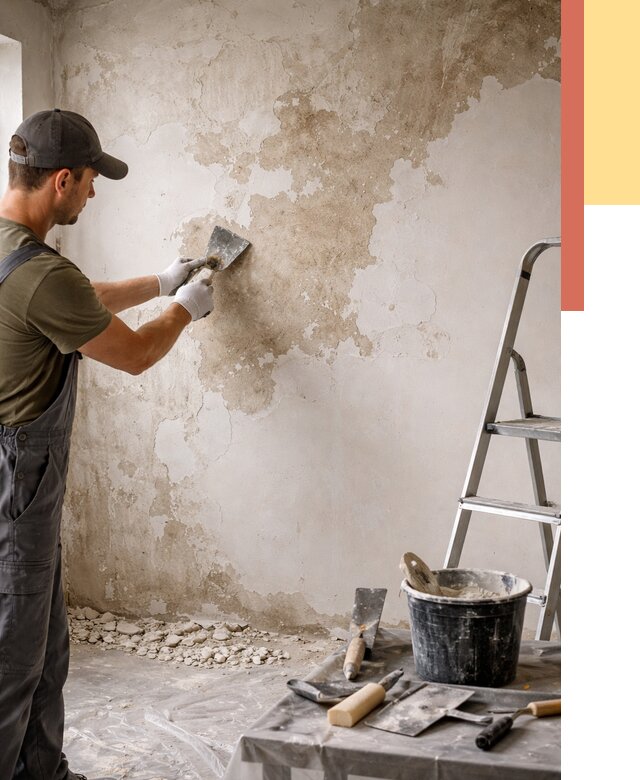 Снятие старой шпаклевки в Саяногорске от 1895 руб. — быстро и недорого | ОТДЕЛОЧНИК-Снг