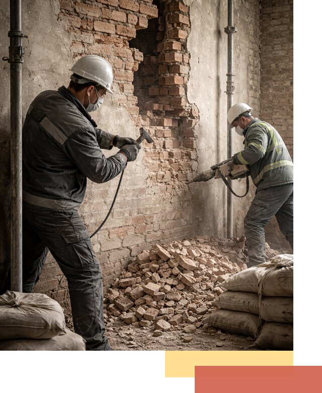 Демонтаж кирпичных стен в Саяногорске быстро и безопасно