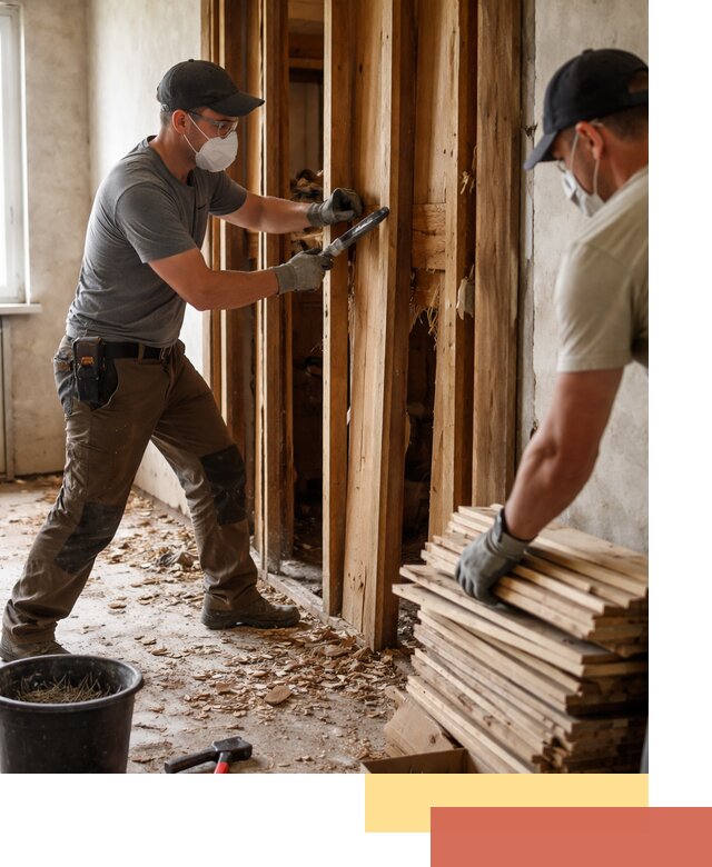 Демонтаж деревянных перегородок в Саяногорске быстро и аккуратно