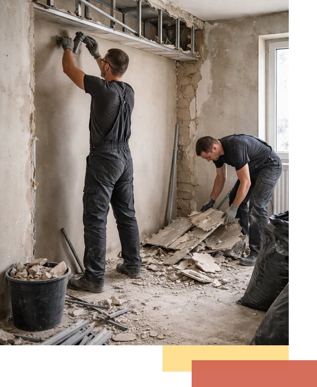 Демонтаж короба из гипсокартона в Саяногорске быстро и аккуратно