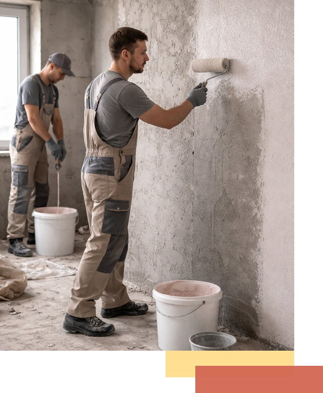 Нанесение бетоноконтакта на стены в Саяногорске для последующей отделки