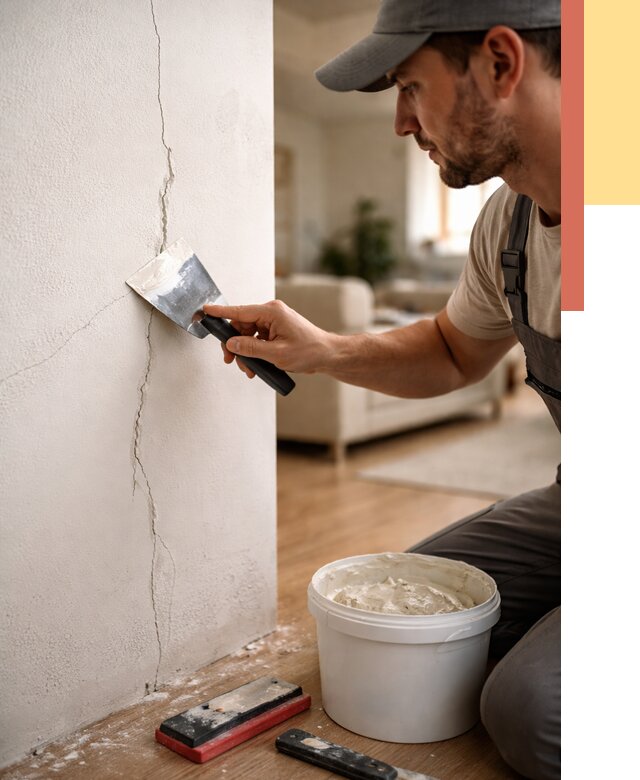 Заделка трещин и сколов в Саяногорске от 2510 руб. — быстро и недорого | ОТДЕЛОЧНИК-Снг