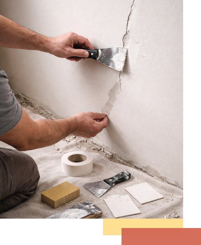 Заделка трещин и сколов в стенах и потолках в Саяногорске