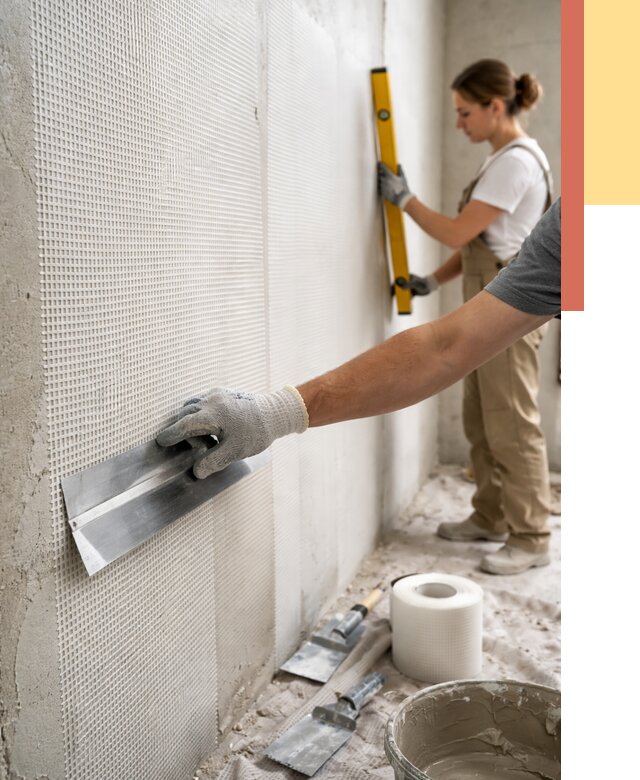 Армирование стен стеклосеткой в Саяногорске от 3278 руб. под ключ | ОТДЕЛОЧНИК-Снг