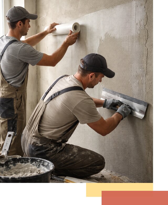 Армирование стен стеклосеткой в Саяногорске для прочной отделки