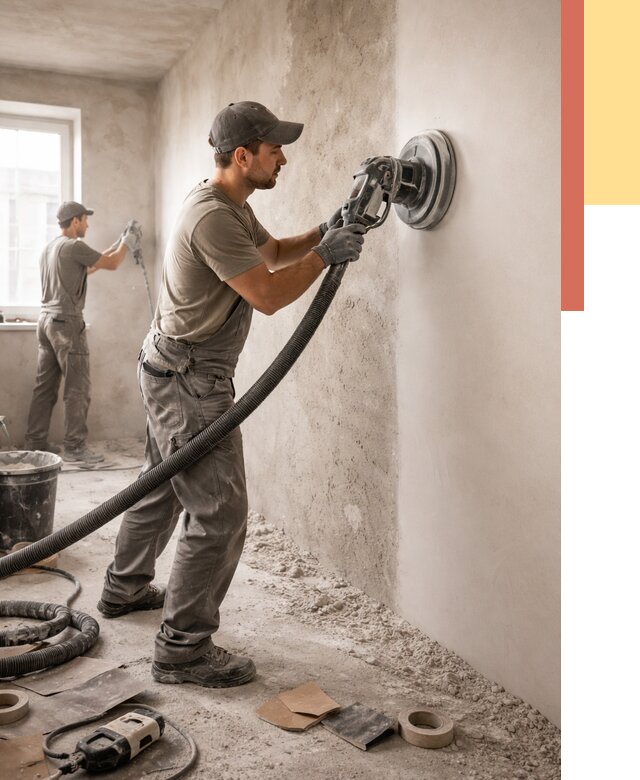 Шлифовка стен в Саяногорске от 1229 руб/м2 — быстро и недорого | ОТДЕЛОЧНИК-Снг