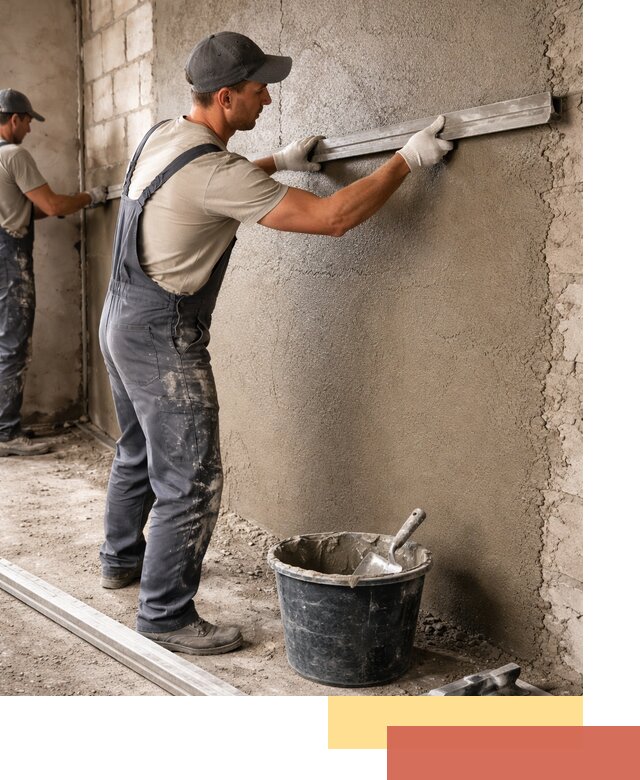 Штукатурка стен цементно-песчаная в Саяногорске профессионально