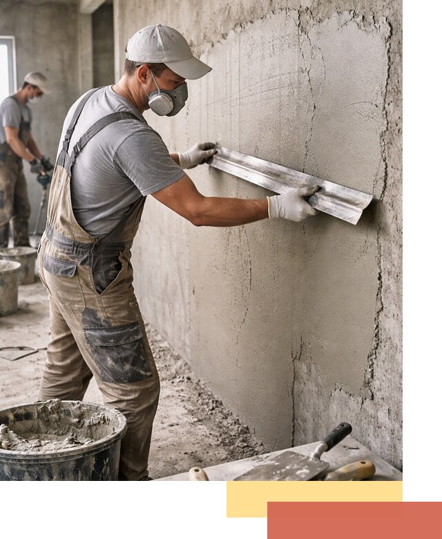 Штукатурка бетонных стен в Саяногорске качественно и долговечно