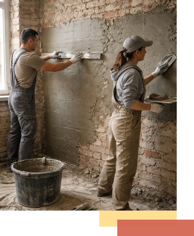 Штукатурка кирпичных стен в Саяногорске — качественно и надежно