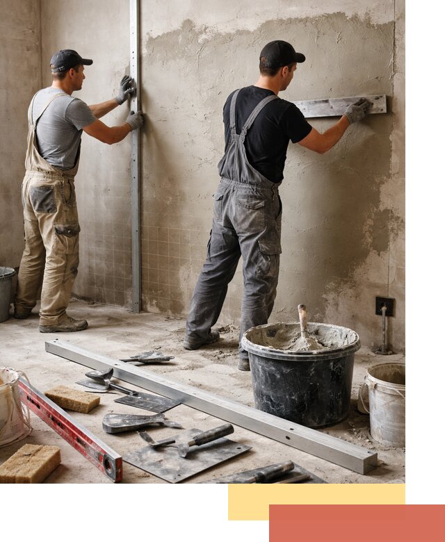 Профессиональная штукатурка стен под плитку в Саяногорске