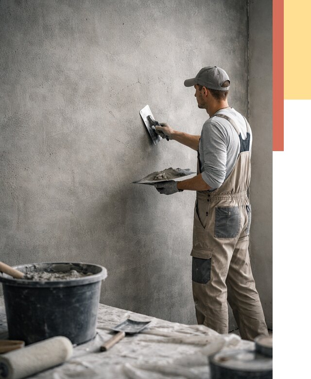 Декоративная штукатурка под бетон в Саяногорске от 2561 руб./м² — нанесение под ключ | ОТДЕЛОЧНИК-Снг