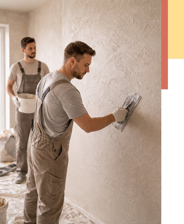 Фактурная штукатурка стен в Саяногорске от 4302 руб./м² — заказать под ключ | ОТДЕЛОЧНИК-Снг