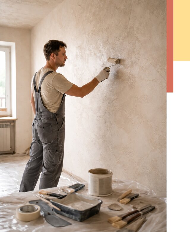 Нанесение лессирующей краски по декоративке в Саяногорске от 1793 руб. | ОТДЕЛОЧНИК-Снг