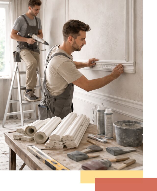 Монтаж лепнины на стены в Саяногорске профессионально и качественно