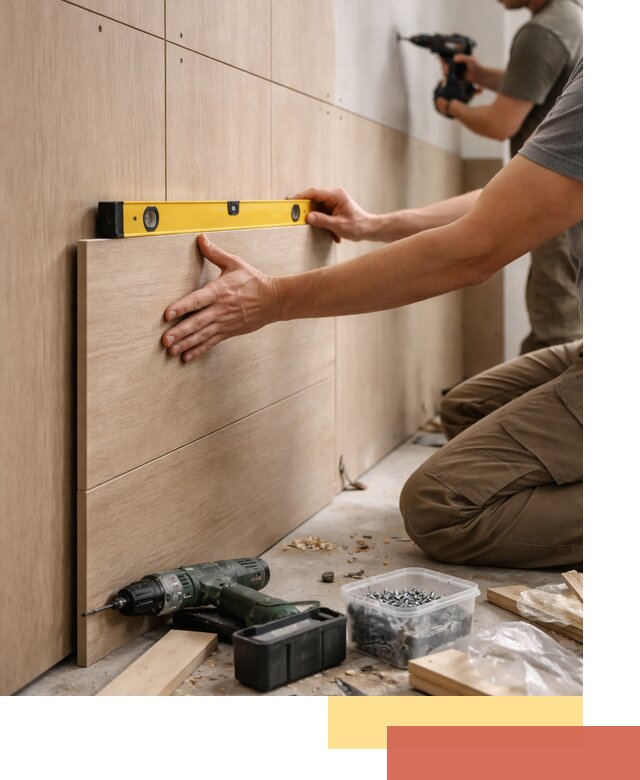 Профессиональный монтаж МДФ панелей на стены в Саяногорске