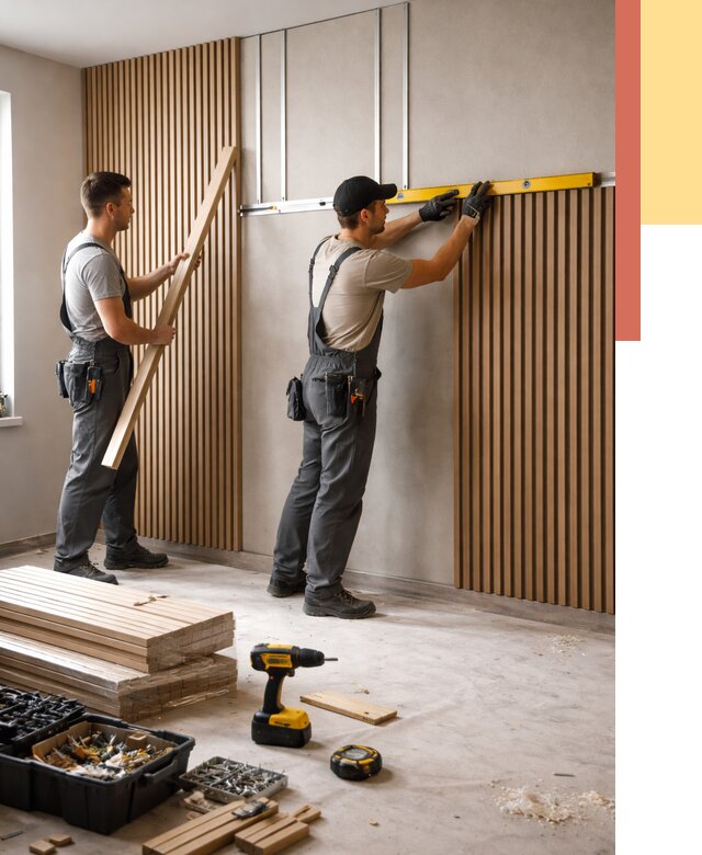 Монтаж реечных панелей на стены в Саяногорске от 1229 руб. — быстро и недорого | ОТДЕЛОЧНИК-Снг