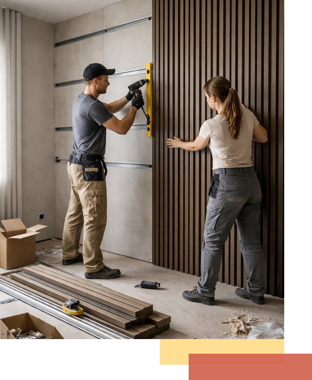 Монтаж реечных панелей на стены в Саяногорске