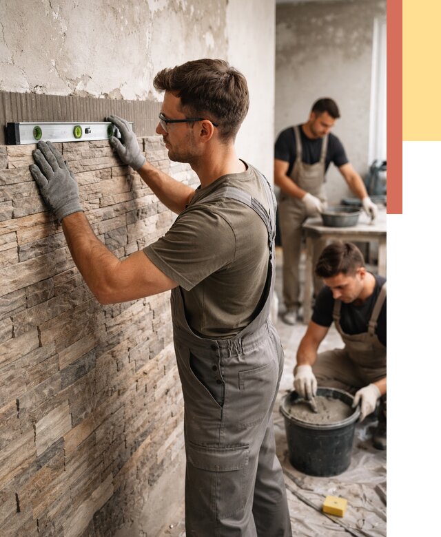 Монтаж искусственного камня в Саяногорске от 4609 руб. под ключ | ОТДЕЛОЧНИК-Снг