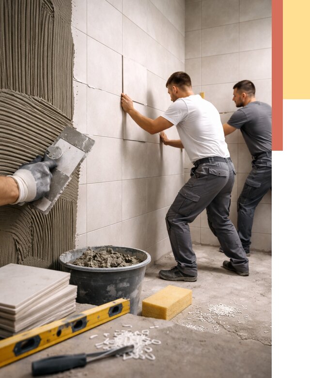 Укладка плитки на стены в Саяногорске от 871 руб. — качественно и недорого | ОТДЕЛОЧНИК-Снг