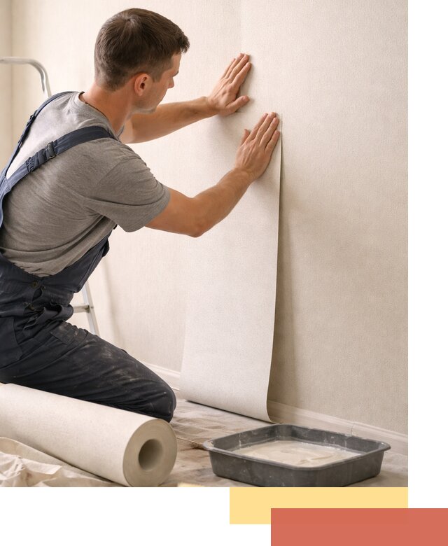 Поклейка флизелиновых обоев в Саяногорске качественно и быстро