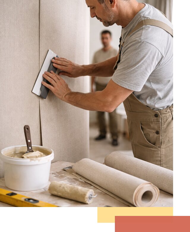 Поклейка текстильных обоев в Саяногорске профессионально и аккуратно