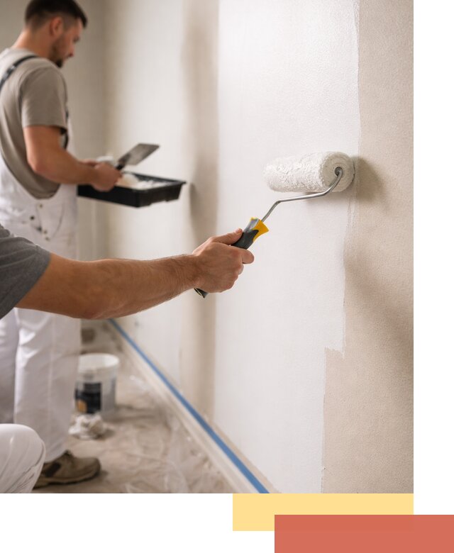 Покраска стен акриловой краской профессионально в Саяногорске