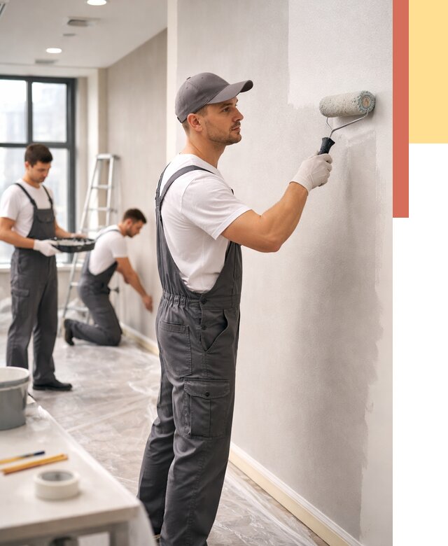 Покраска стен в офисе в Саяногорске от 8707 руб. — быстро и недорого | ОТДЕЛОЧНИК-Снг