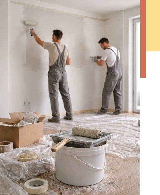 Покраска стен в квартире в Саяногорске от 2561 руб/м2 — быстро и недорого | ОТДЕЛОЧНИК-Снг