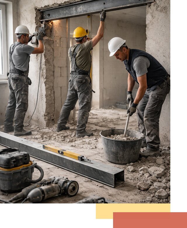 Создание проемов в стенах и несущих конструкциях в Саяногорске