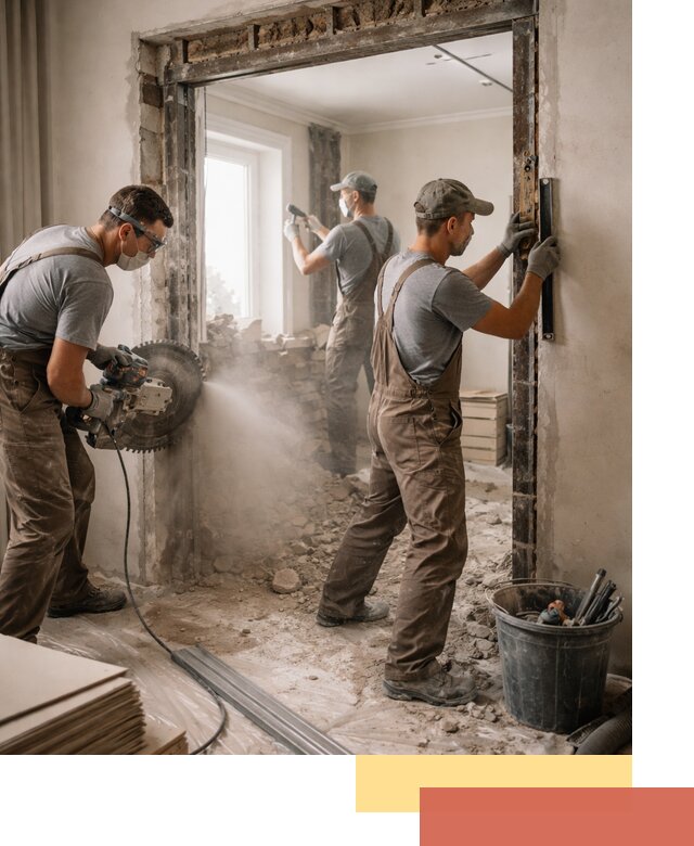 Расширение дверного проема под установку новой двери в Саяногорске