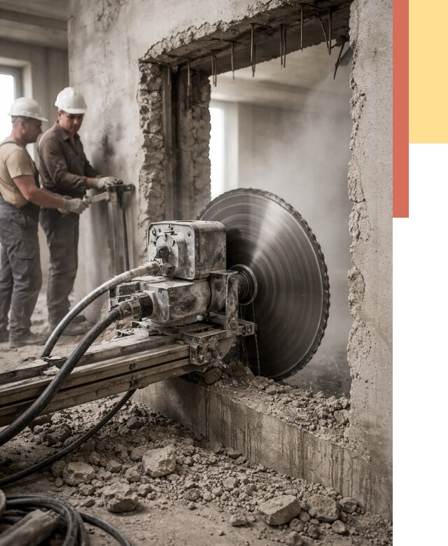 Алмазная резка проемов в Саяногорске от 4609 руб. быстро и недорого | ОТДЕЛОЧНИК-Снг