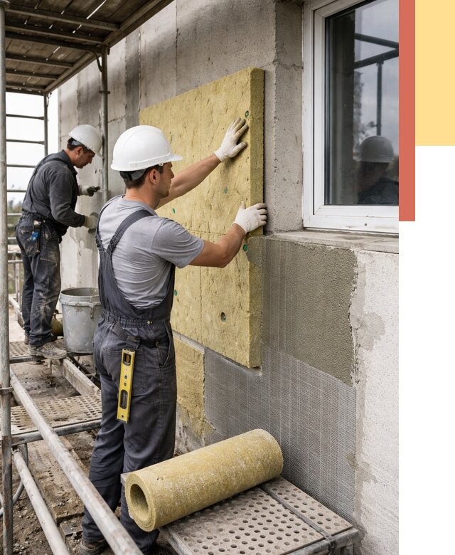 Утепление стен в Саяногорске от 4404 руб. под ключ — быстро и недорого | ОТДЕЛОЧНИК-Снг