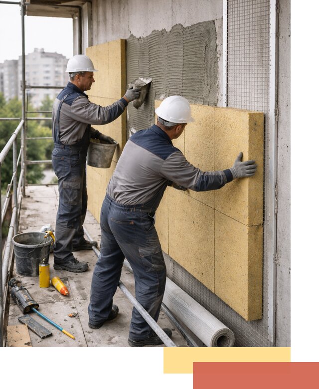 Утепление стен зданий и домов в Саяногорске качественно и надежно