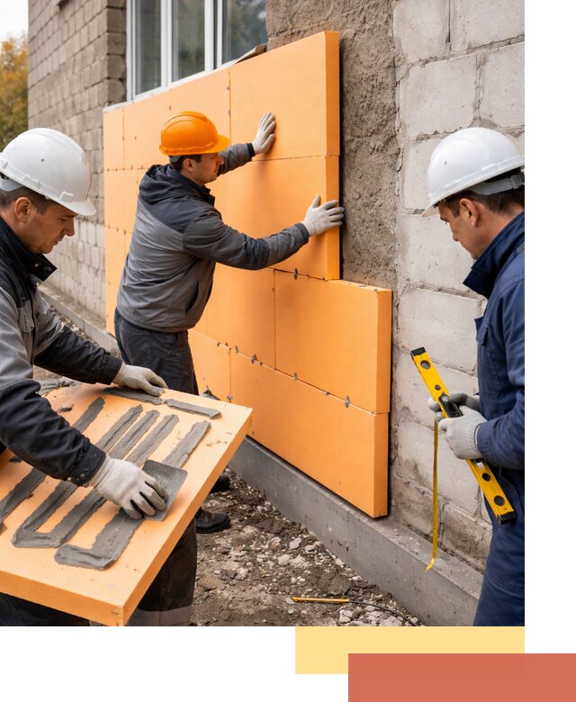 Утепление фасада пеноплексом под ключ в Саяногорске