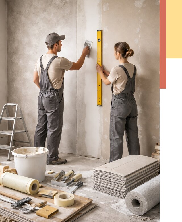 Отделка стен в Саяногорске от 1536 руб/м² — недорого, быстро, под ключ | ОТДЕЛОЧНИК-Снг