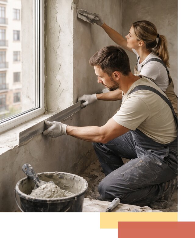 Штукатурка откосов дверей и окон профессионально в Саяногорске