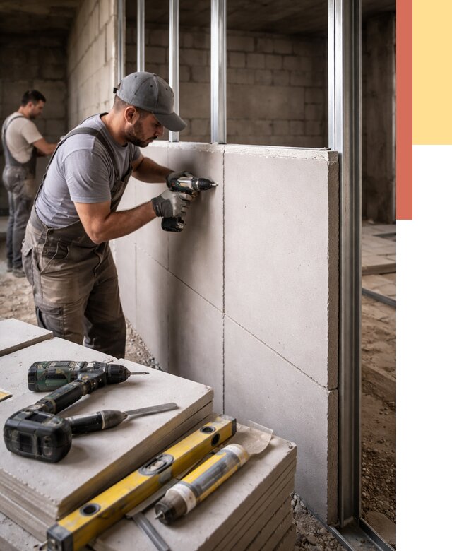 Кладка влагостойких перегородок ПГП в Саяногорске от 1229 руб. под ключ | ОТДЕЛОЧНИК-Снг