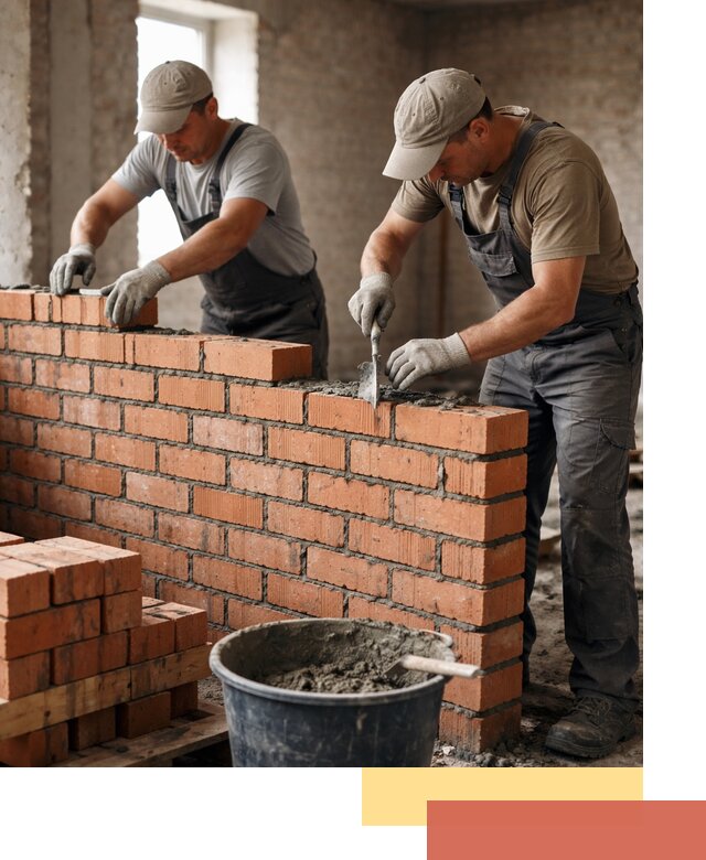 Кладка кирпичных перегородок под ключ в Саяногорске