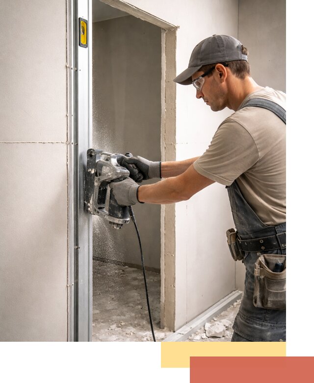 Устройство дверного проема в перегородке в Саяногорске