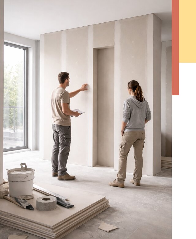 Зонирующая перегородка из гипсокартона в Саяногорске от 2868 руб. под ключ | ОТДЕЛОЧНИК-Снг