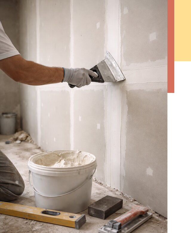 Шпаклевка перегородок из гипсокартона в Саяногорске от 2561 руб. — услуги ОТДЕЛОЧНИК-Снг