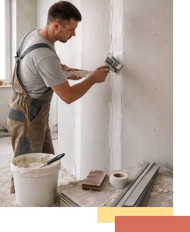 Шпаклевка перегородок из гипсокартона в Саяногорске качественно и быстро