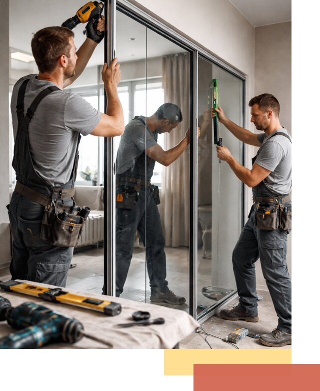 Каркасные стеклянные перегородки под ключ в Саяногорске