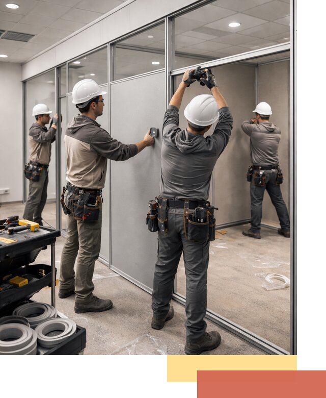 Мобильные офисные перегородки под ключ в Саяногорске