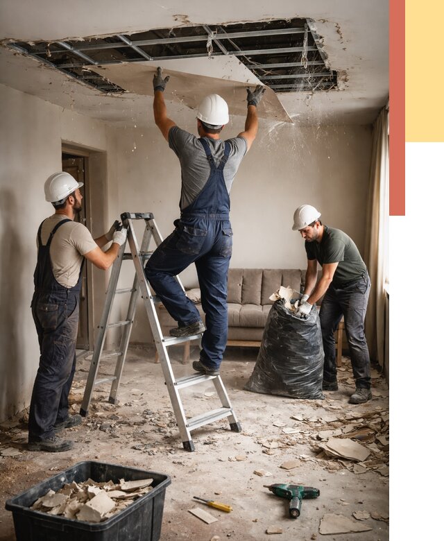 Демонтаж гипсокартонного потолка в Саяногорске от 430 руб. за м2 — ОТДЕЛОЧНИК-Снг