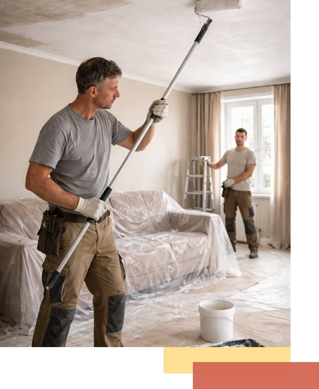 Грунтовка потолка в Саяногорске — подготовка под покраску и отделку