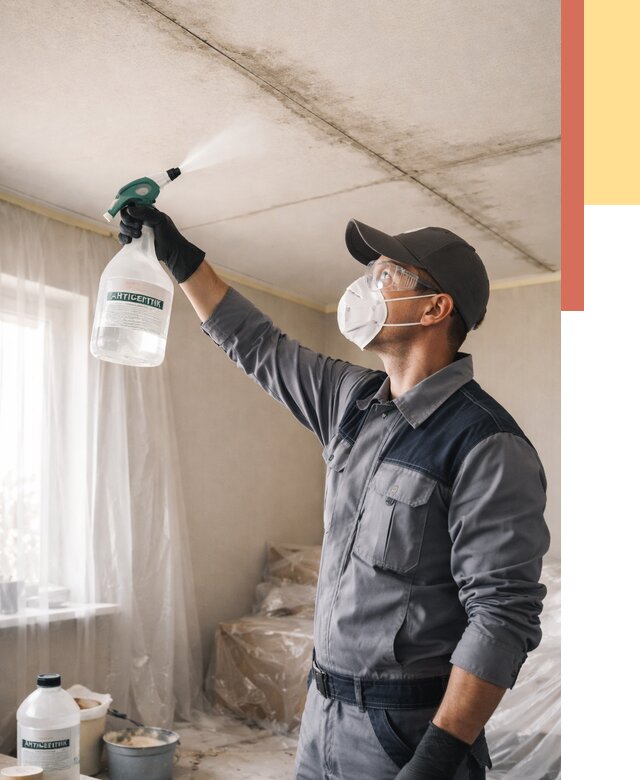 Антисептическая обработка потолка в Саяногорске от 2561 руб. | ОТДЕЛОЧНИК-Снг